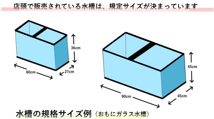 規格サイズ水槽 規格サイズ水槽