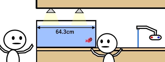 自宅のオーダー水槽 自宅のオーダー水槽